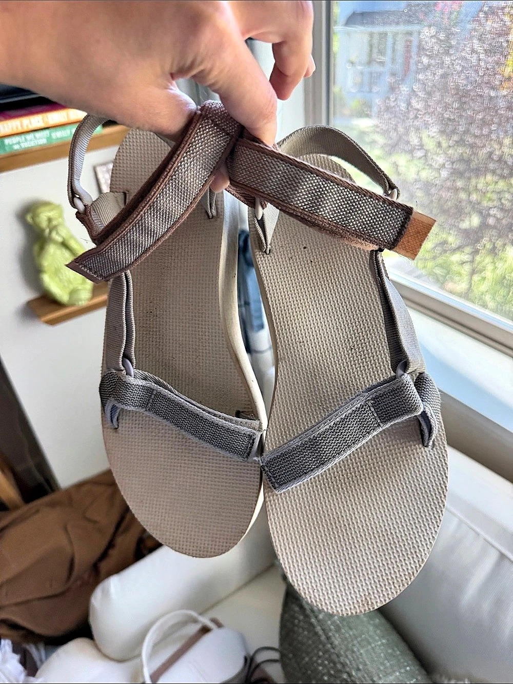 Teva Platform Universal Strappy Sandals Beige & Brown